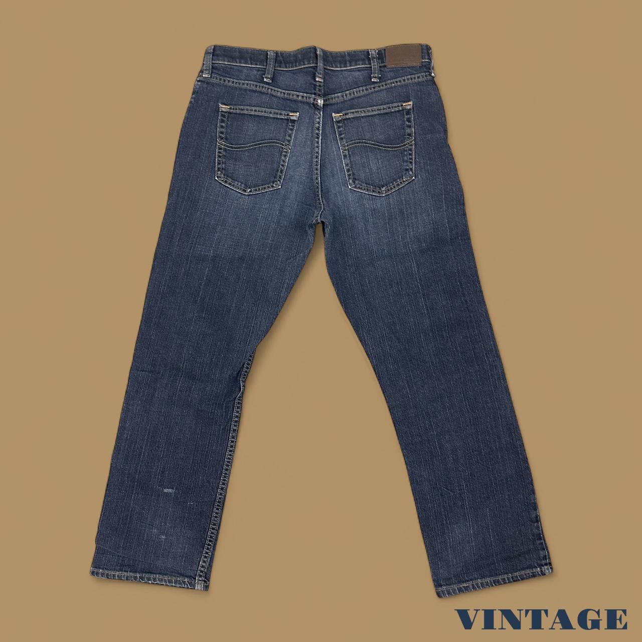 Vintage Lee Straight Leg Boyfriend Jeans Dark Blue W34 L29