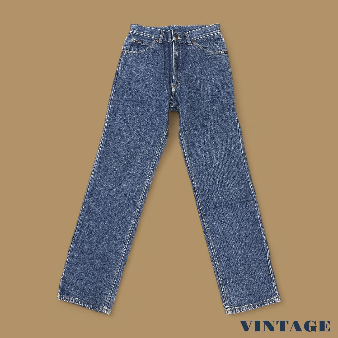 Vintage Lee Straight Leg Boyfriend Jeans Mid Blue W29 L32