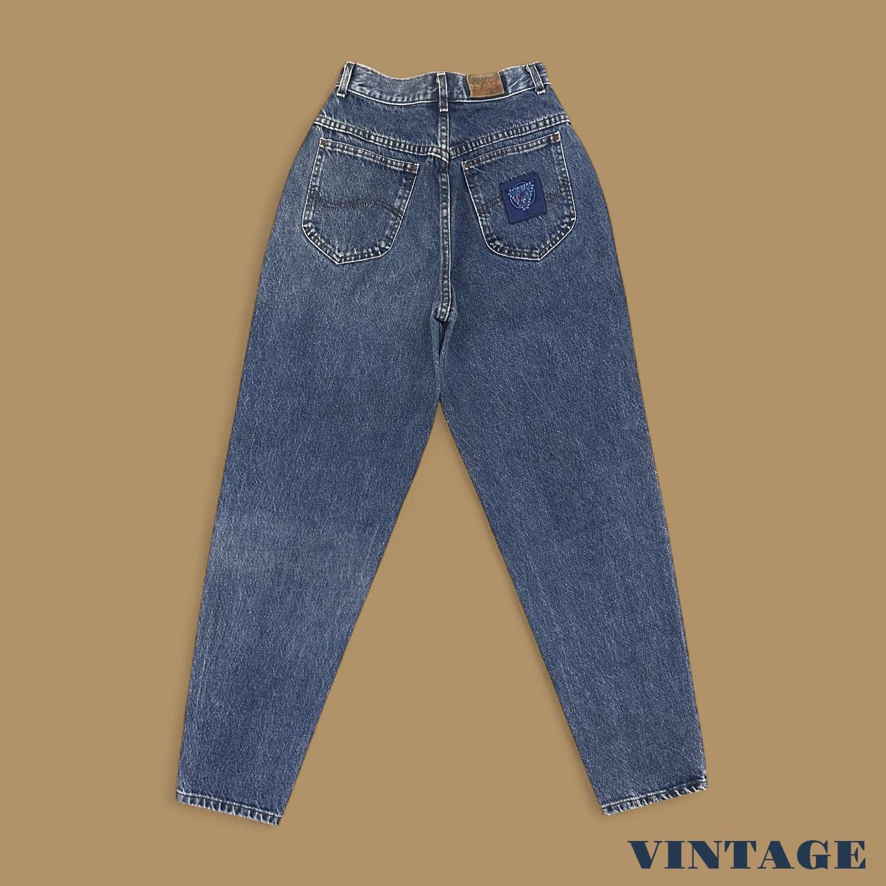 Vintage 80's Lee Skyriders Tapered Leg Mom Jeans Dark Blue W26 L30