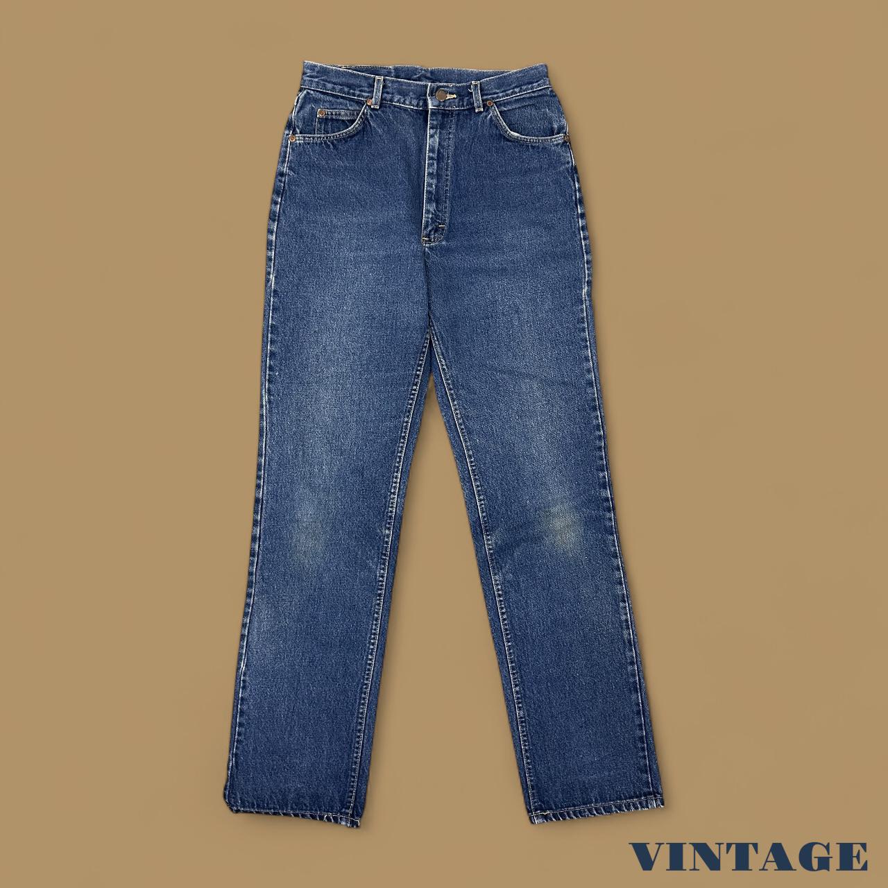 Vintage Lee Straight Leg Boyfriend Jeans Mid Blue W29 L32
