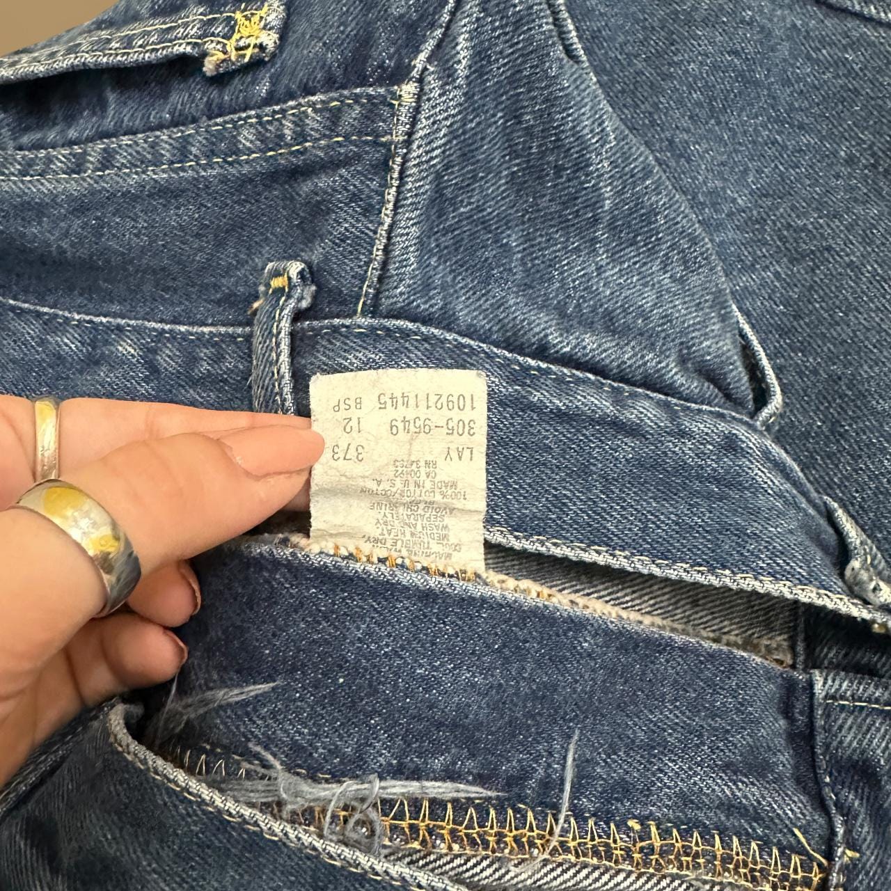 Vintage Lee Straight Leg Boyfriend Jeans Dark Blue W28 L34