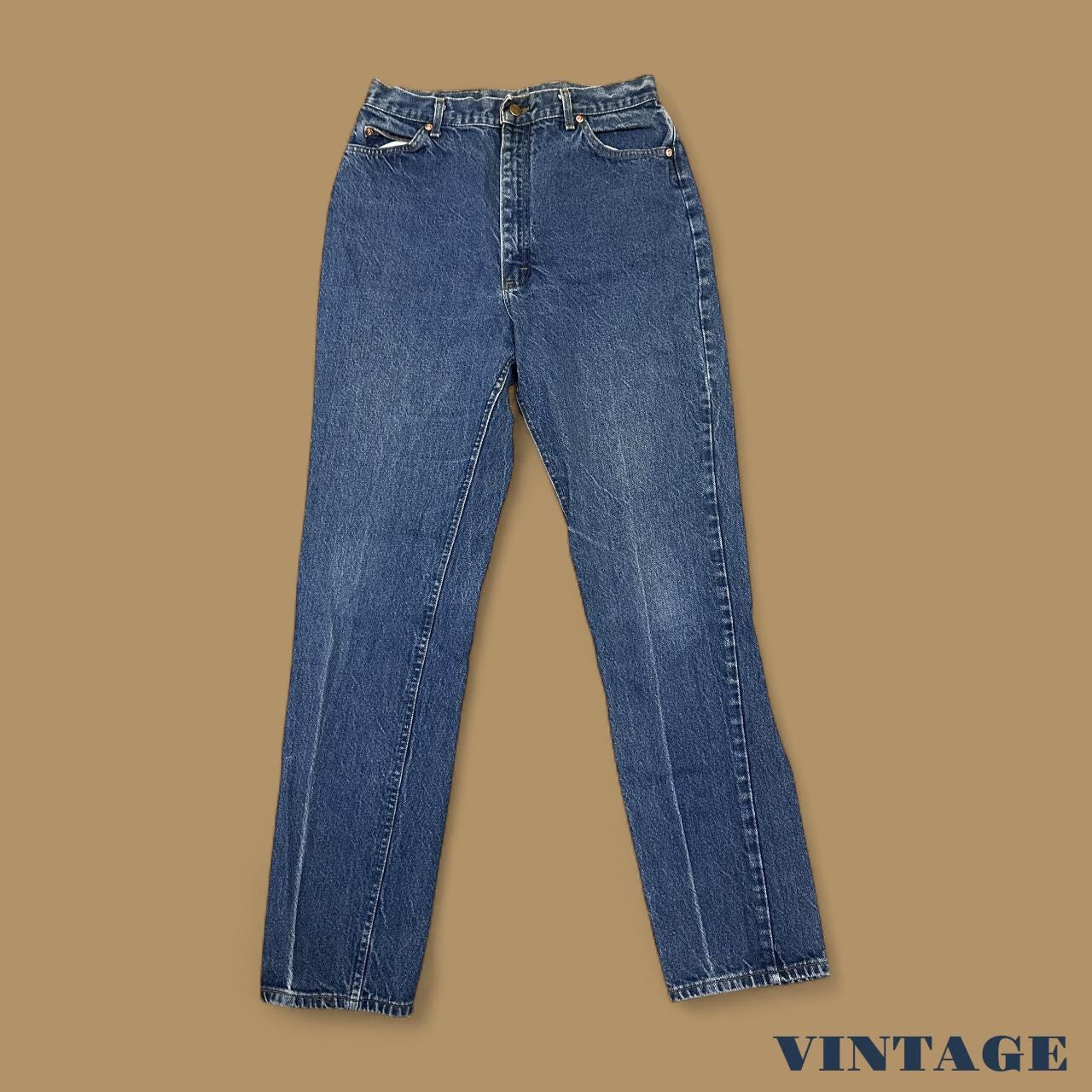 Vintage 90's Lee Tapered Leg Mom Jeans Dark Blue W31 L34