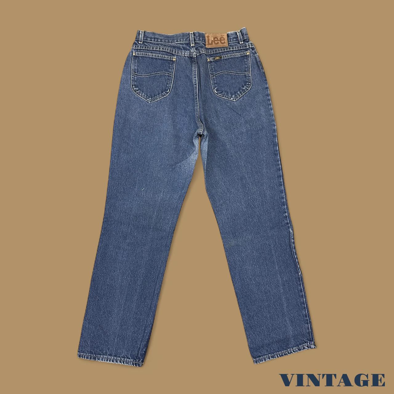 Vintage Lee Straight Leg Boyfriend Jeans Dark Blue W29 L30