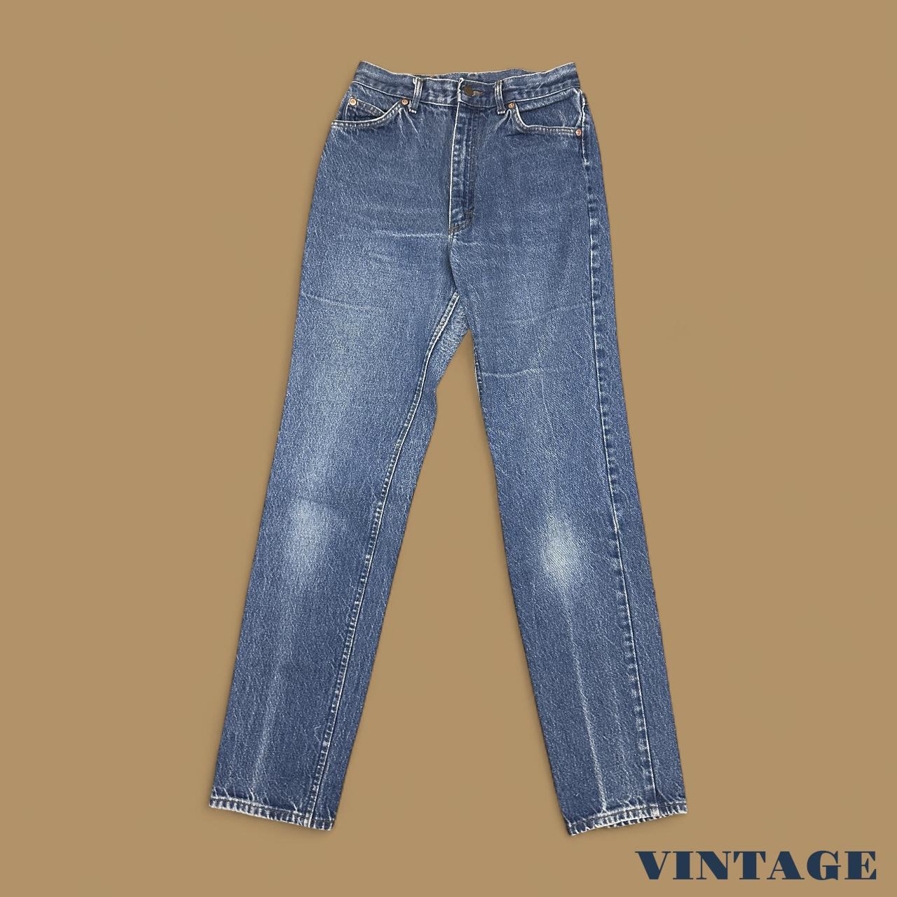Vintage Lee Straight Leg Boyfriend Jeans Dark Blue W28 L32