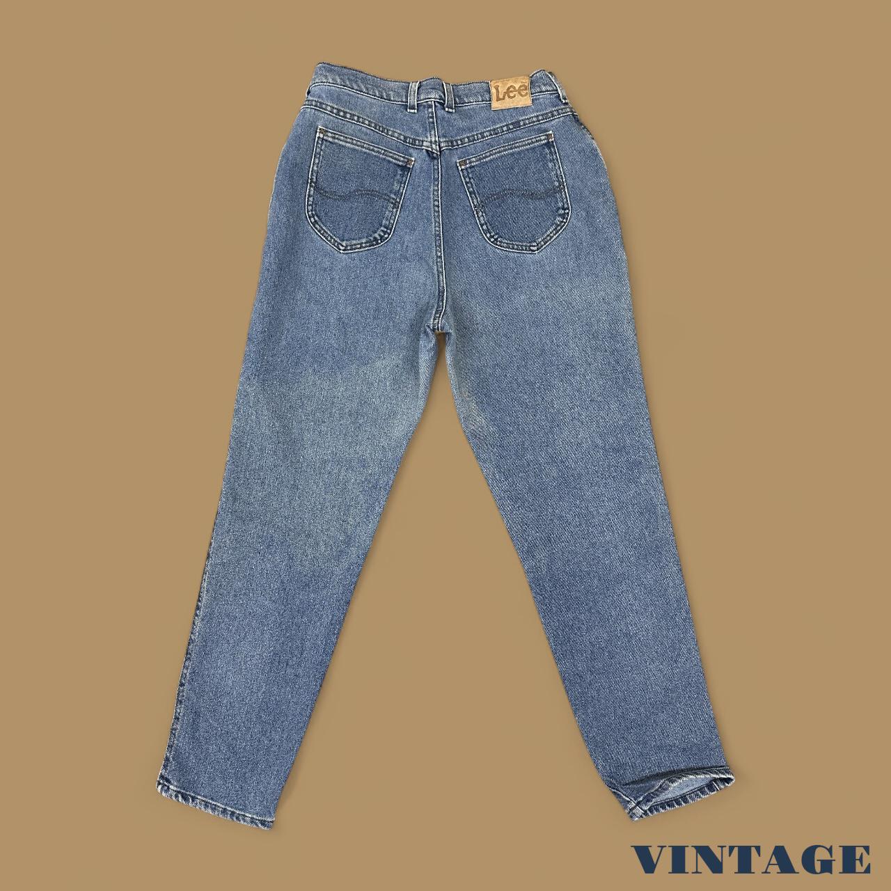 Vintage 90's Lee Tapered Leg Mom Jeans Mid Blue W32 L30
