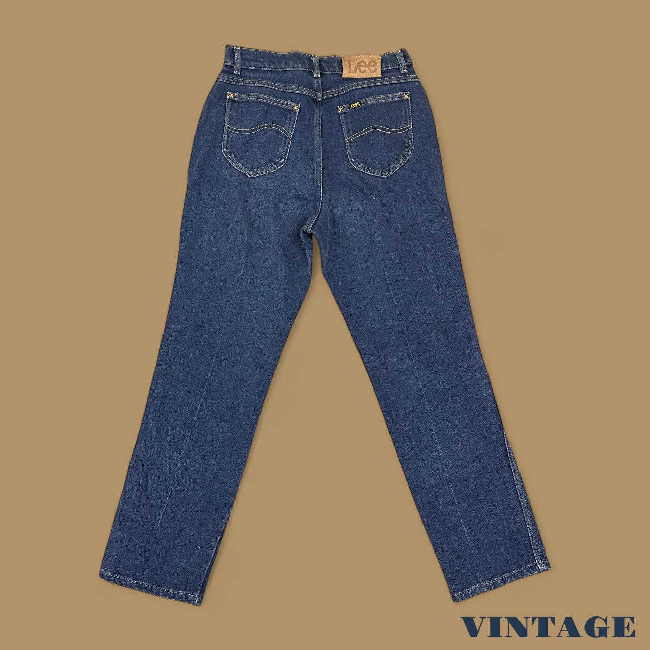 Vintage Lee Straight Leg Boyfriend Jeans Dark Blue W29 L30