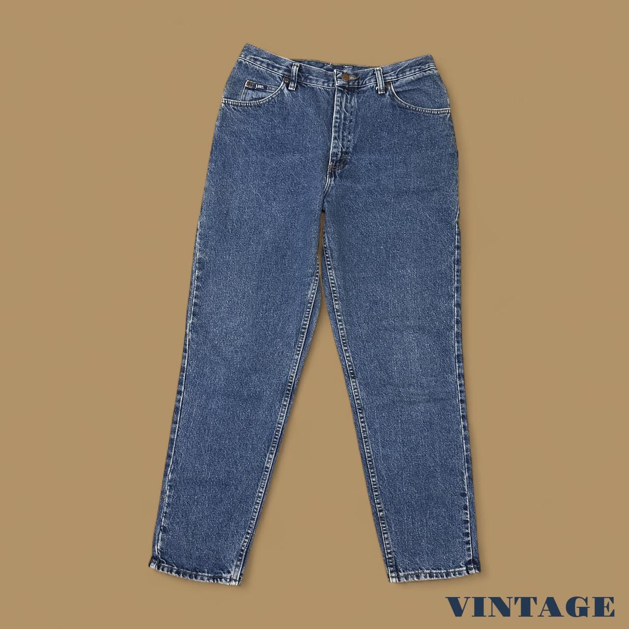 Vintage 90's Lee Tapered Leg Mom Jeans Dark Blue W32 L30