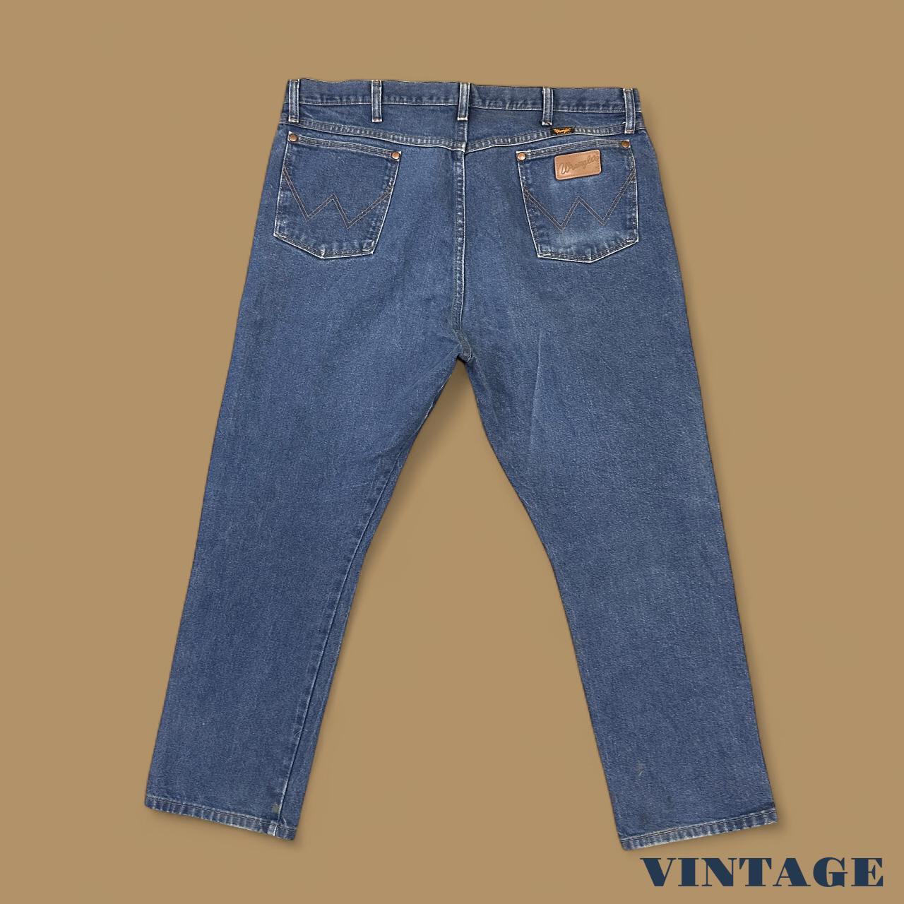 Vintage Wrangler USA Straight Leg Jeans Dark Blue W42 L30