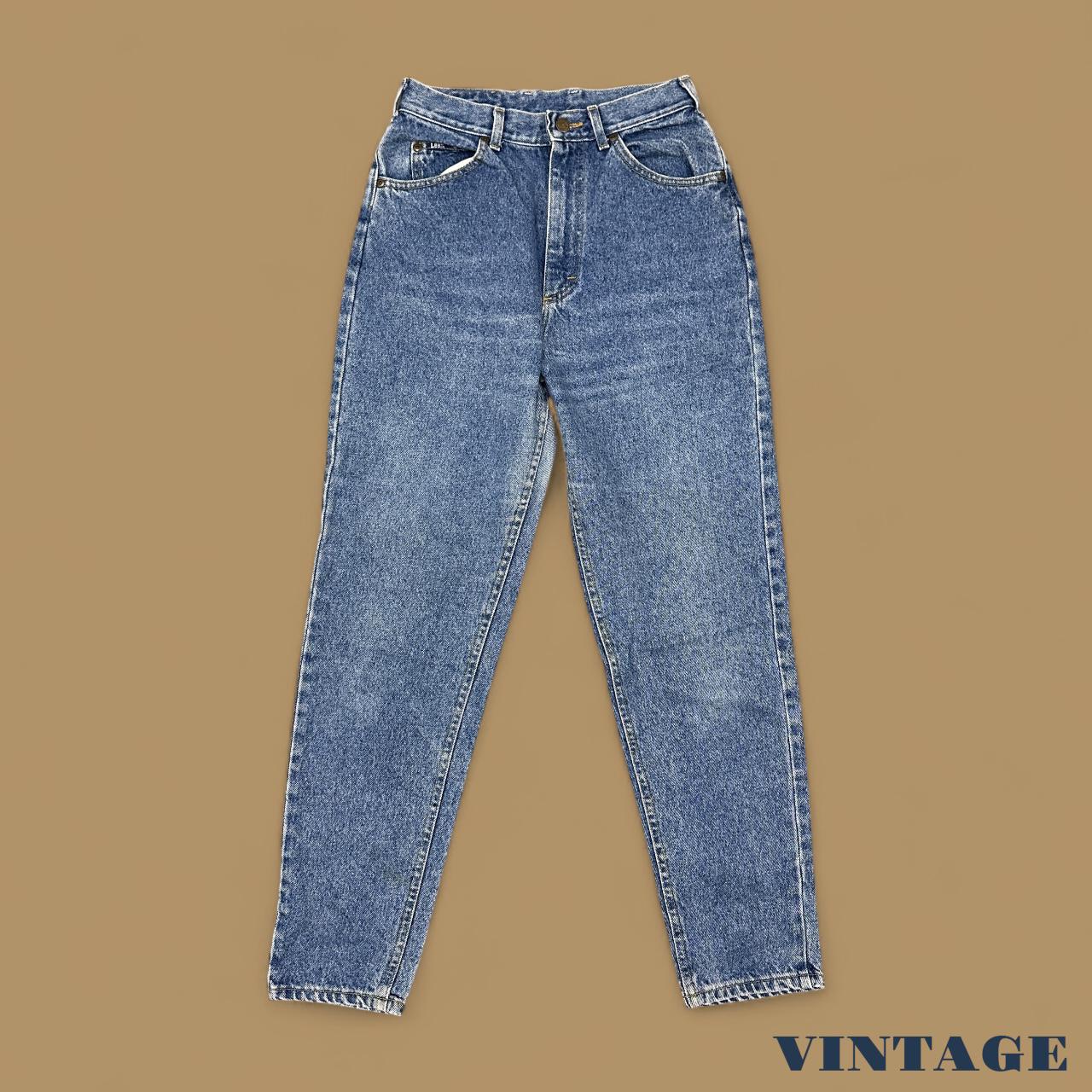 Vintage 90's Lee Tapered Leg Mom Jeans Mid Blue W27 L32