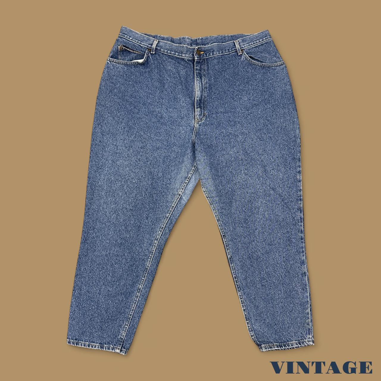 Vintage 90's Lee Tapered Leg Mom Jeans Mid Blue W42 L29