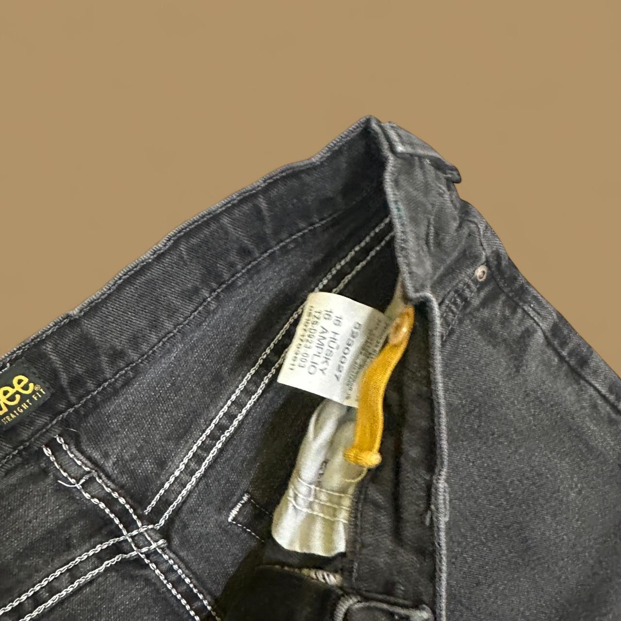 Vintage Lee Straight Leg Boyfriend Jeans Charcoal Black W32 L28