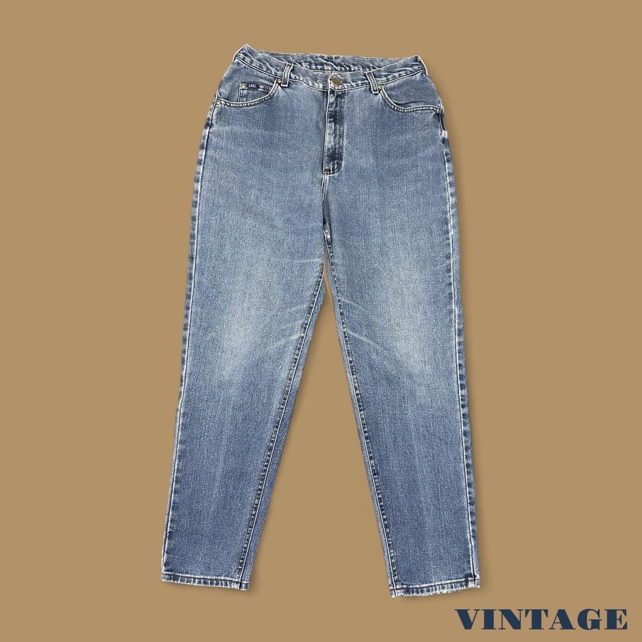 Vintage 90's Lee Tapered Leg Mom Jeans Mid Blue W31 L34