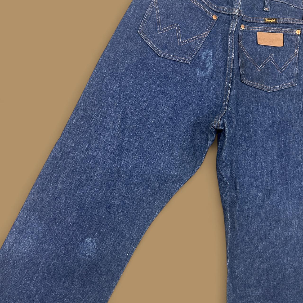 Vintage Wrangler USA Made Straight Leg Boyfriend/Mom Jeans Dark Blue W32 L34