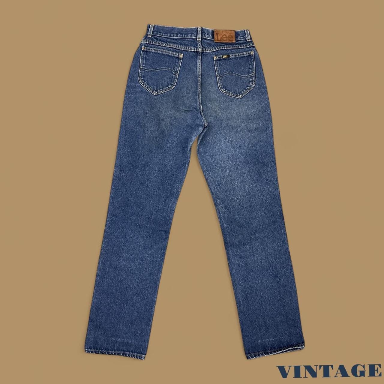 Vintage Lee Straight Leg Boyfriend Jeans Mid Blue W29 L32