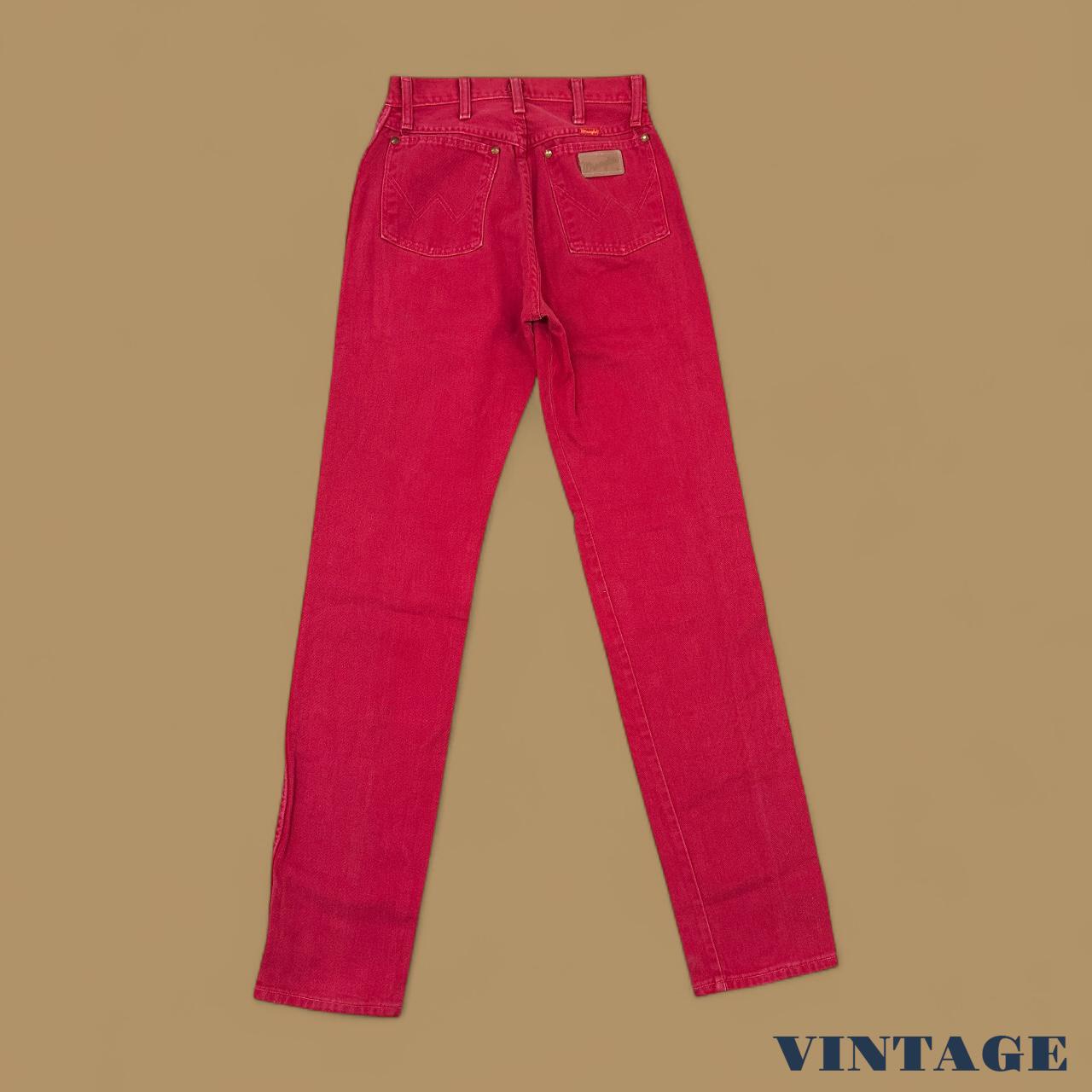 Vintage Wrangler USA Made Straight Leg Mom/Boyfriend Jeans Red W27 L36