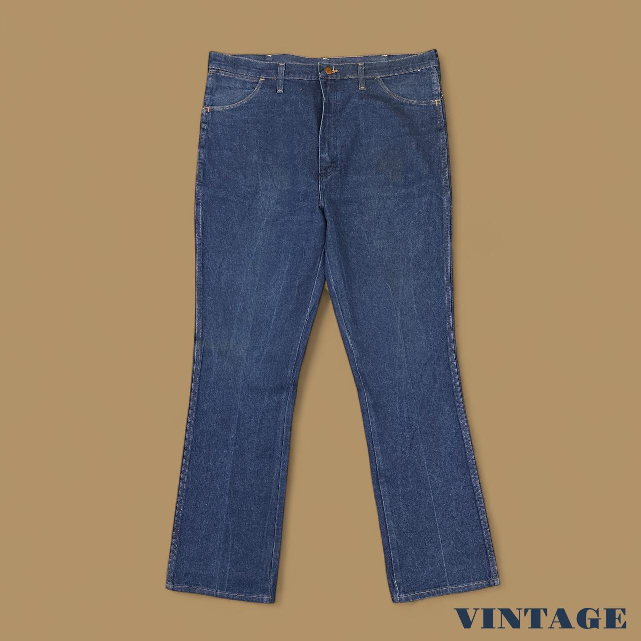 Vintage Wrangler USA Straight Leg Jeans Dark Blue W40 L34
