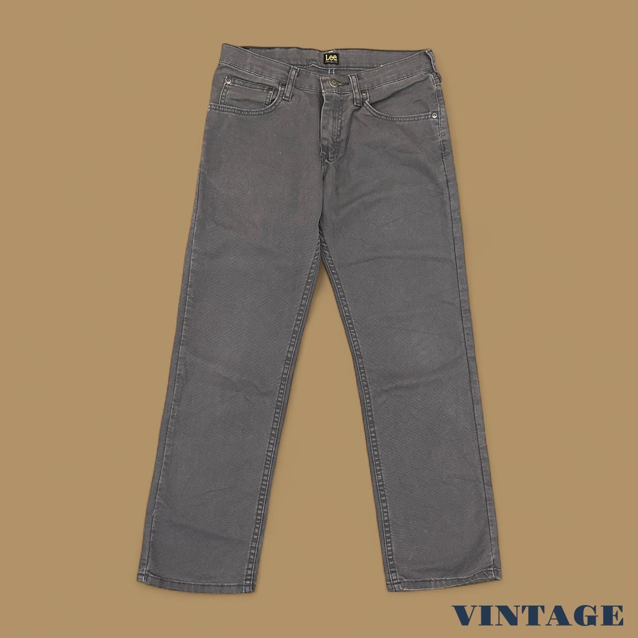 Vintage Lee Straight Leg Boyfriend Jeans Charcoal Grey W29 L29