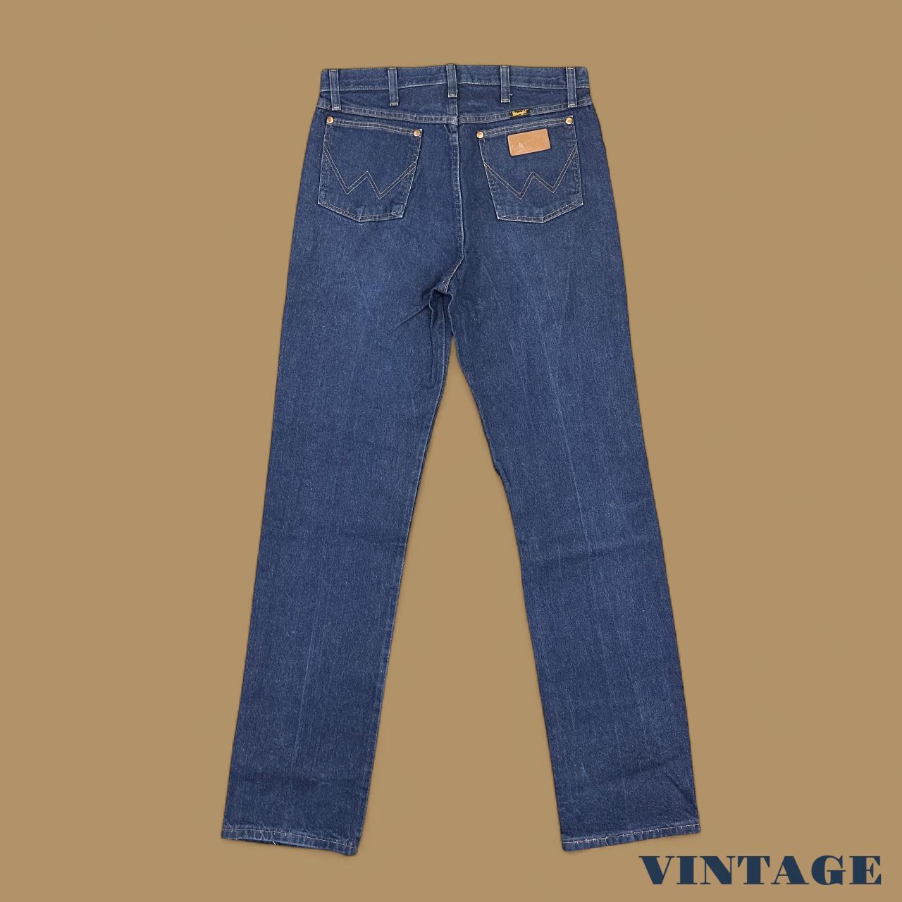 Vintage Wrangler USA Straight Leg Jeans Dark Blue W33 L36