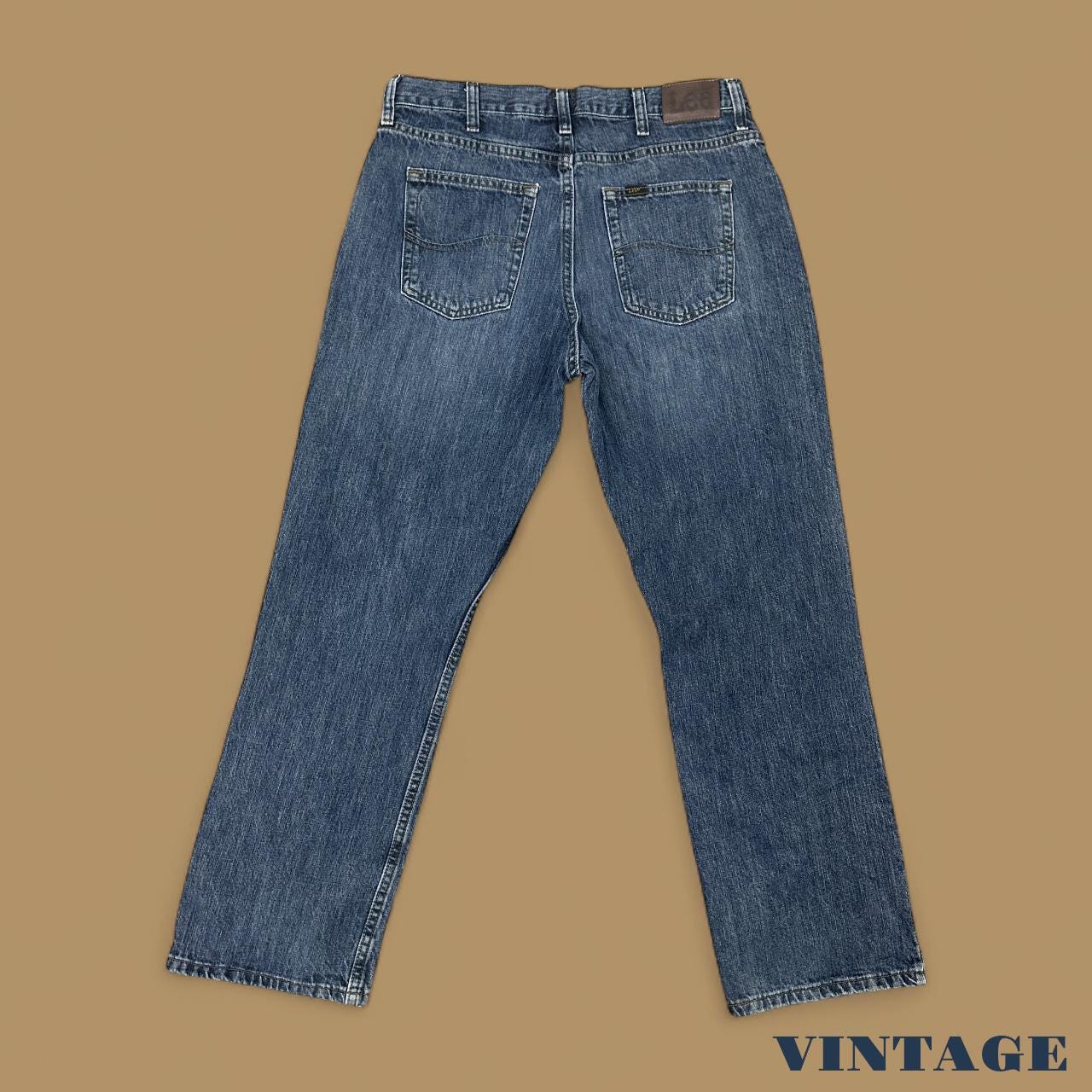 Vintage Lee Relaxed Fit Straight Leg Boyfriend Jeans Dark Blue W32 L30