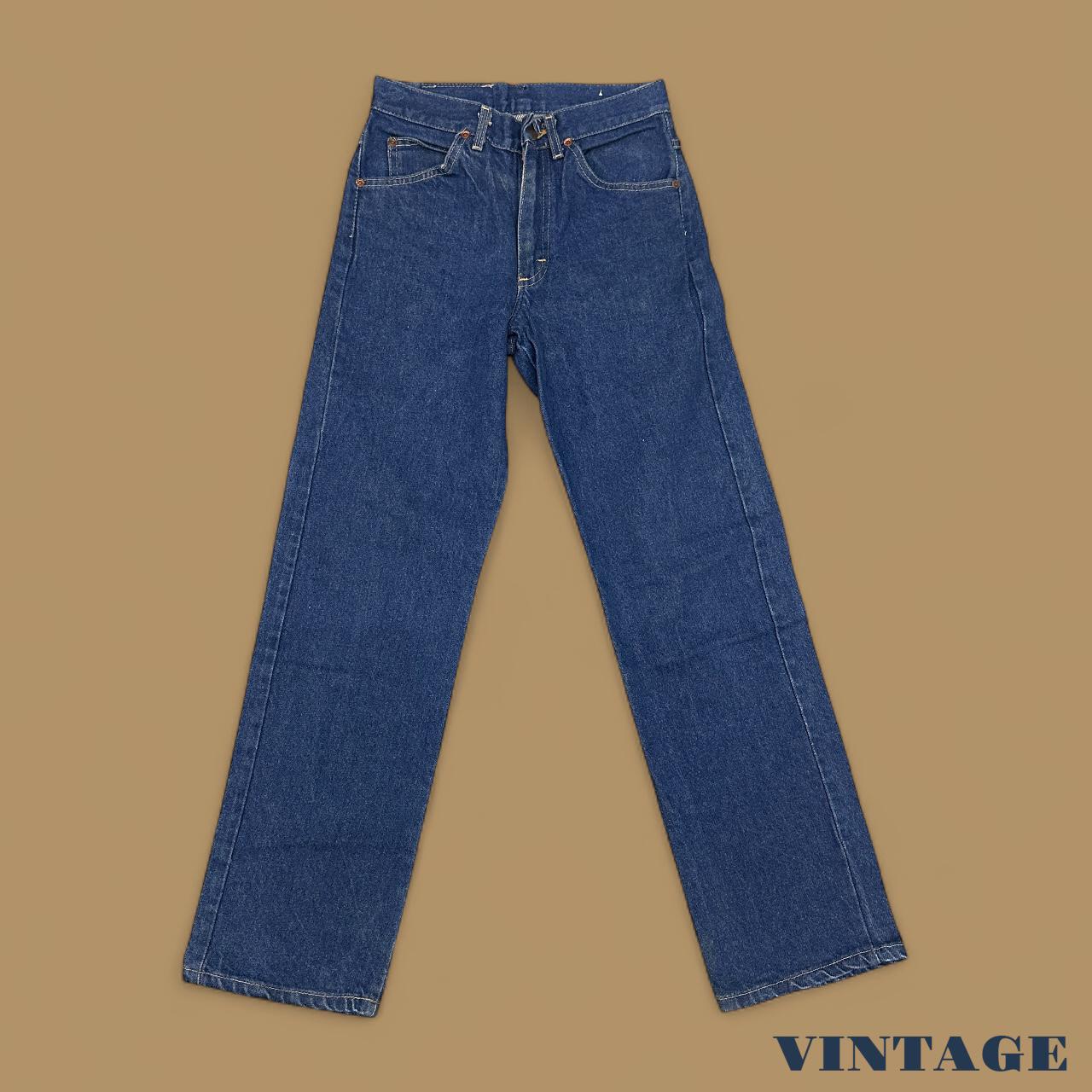 Vintage Lee Straight Leg Boyfriend Jeans Dark Blue W27 L30