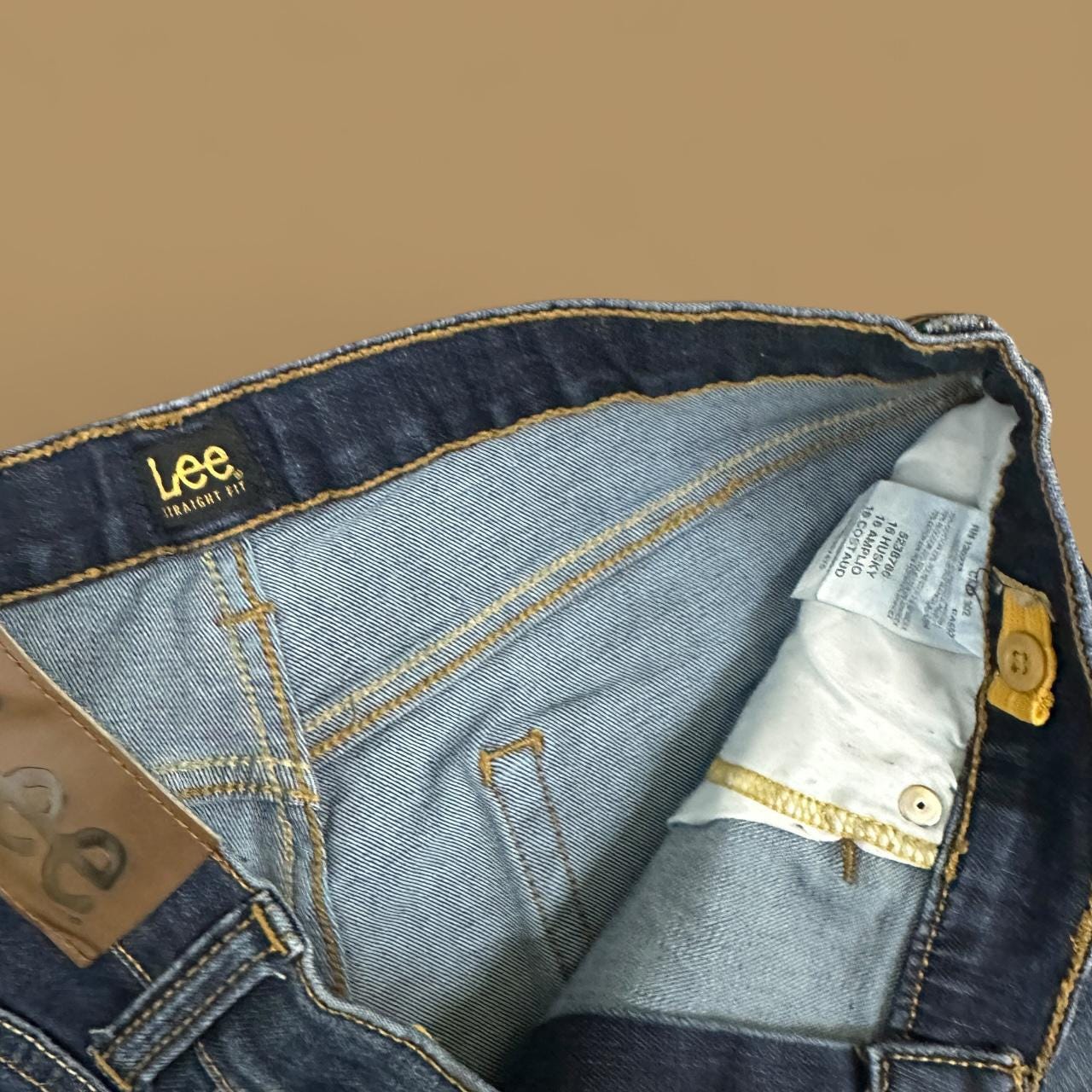 Vintage Lee Straight Leg Boyfriend Jeans Dark Blue W32 L28