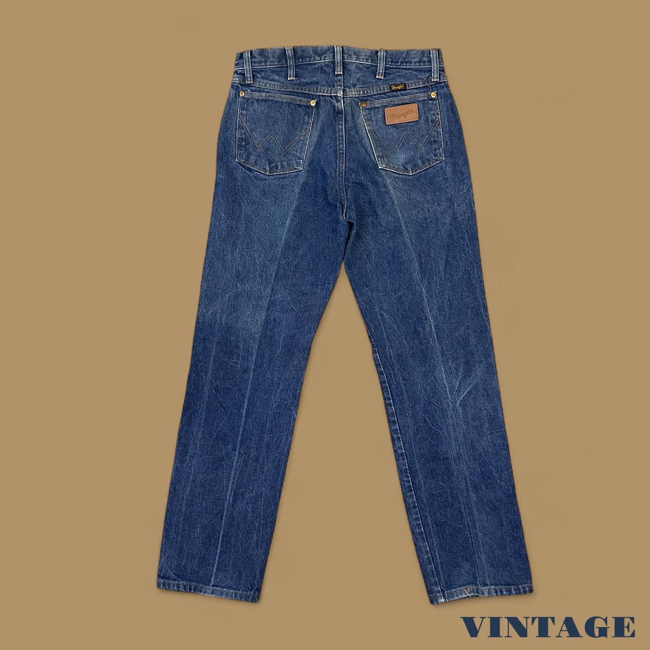 Vintage Wrangler USA Straight Leg Jeans Dark Blue W33 L30