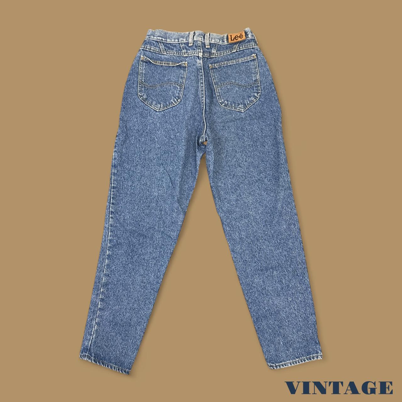 Vintage 90's Lee Tapered Leg Mom Jeans Mid Blue W26 L32