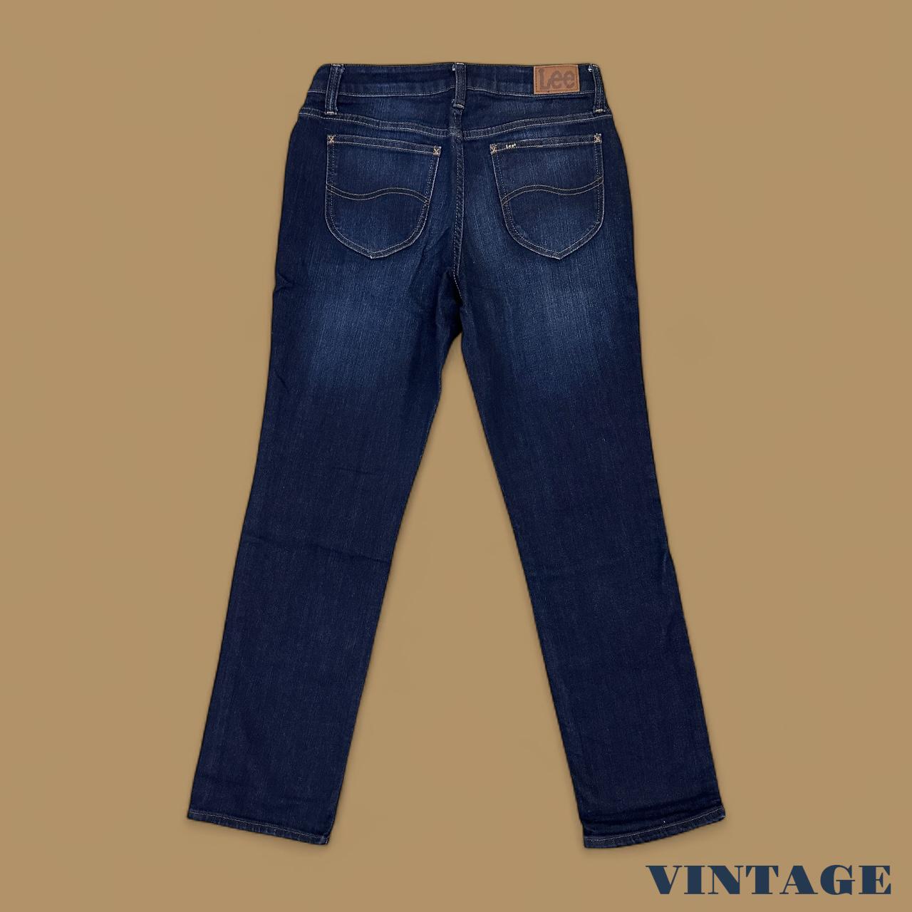 Vintage Lee Straight Leg Boyfriend Jeans Dark Blue W30 L30
