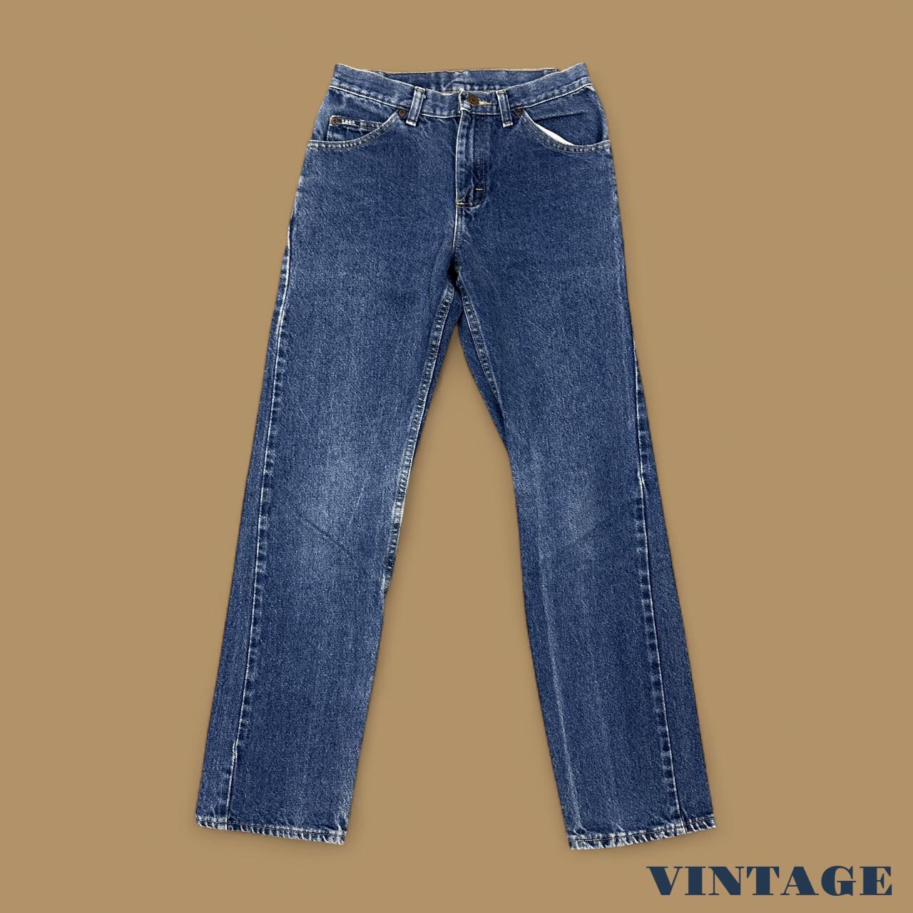 Vintage Lee Straight Leg Boyfriend Jeans Dark Blue W28 L32