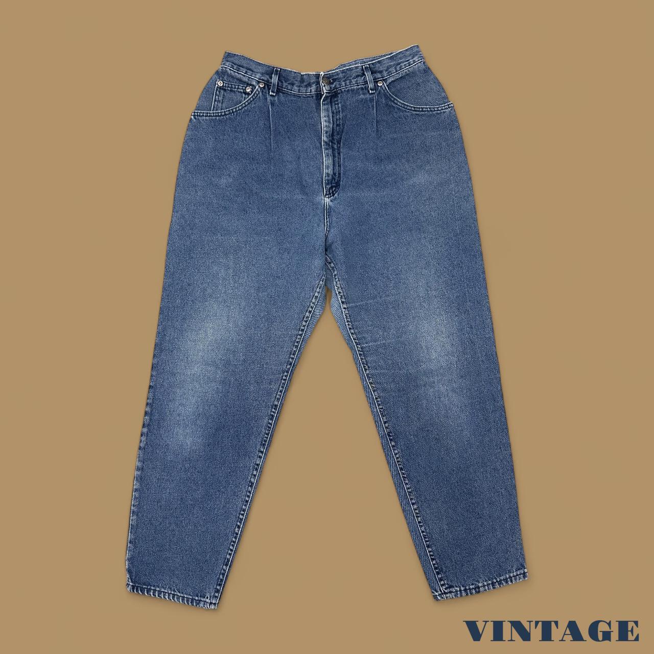 Vintage 90's Lee Tapered Leg Mom Jeans Dark Blue W32 L29