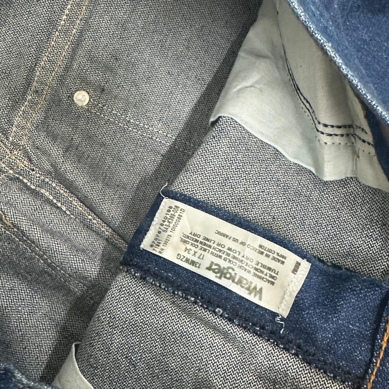 Vintage Wrangler USA Made Straight Leg Boyfriend/Mom Jeans Dark Blue W32 L34