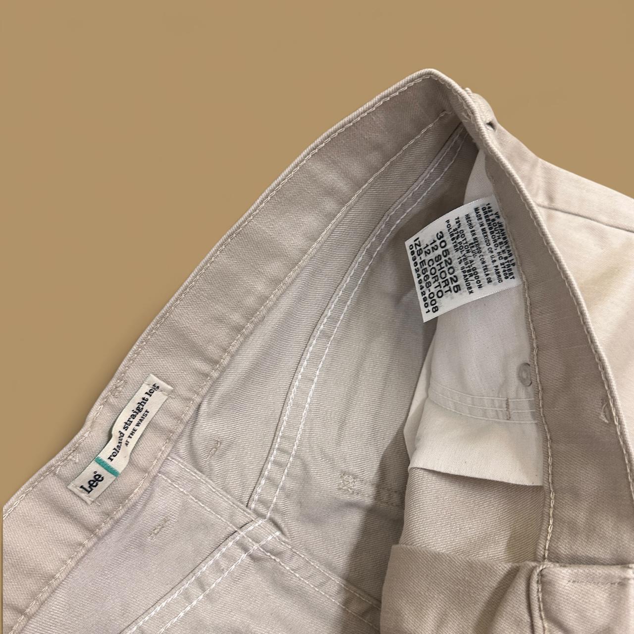 Vintage Lee Relaxed Fit Straight Leg Boyfriend Jeans Cream W32 L29