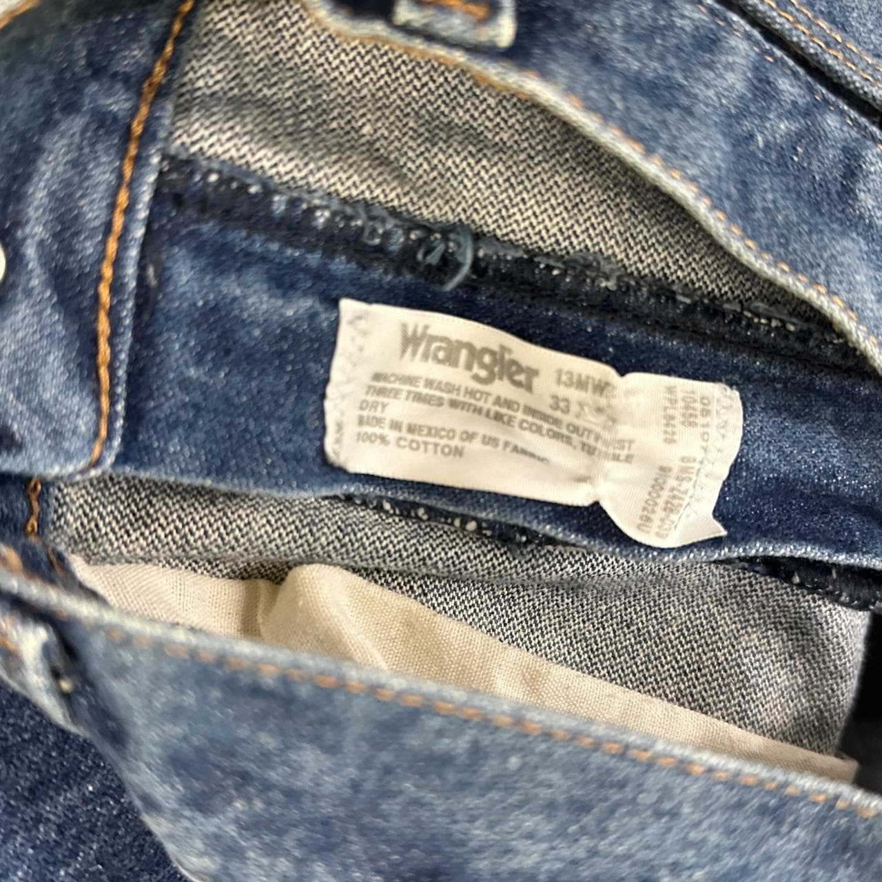 Vintage Wrangler USA Straight Leg Jeans Dark Blue W33 L30