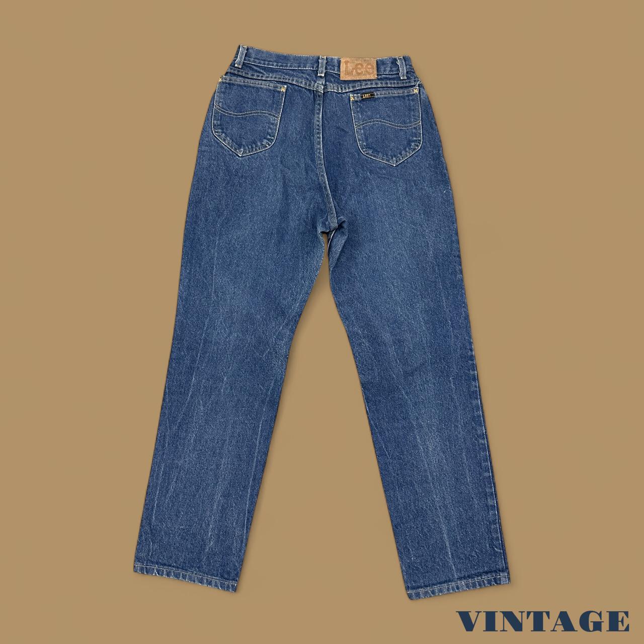 Vintage Lee Straight Leg Boyfriend Jeans Dark Blue W30 L30