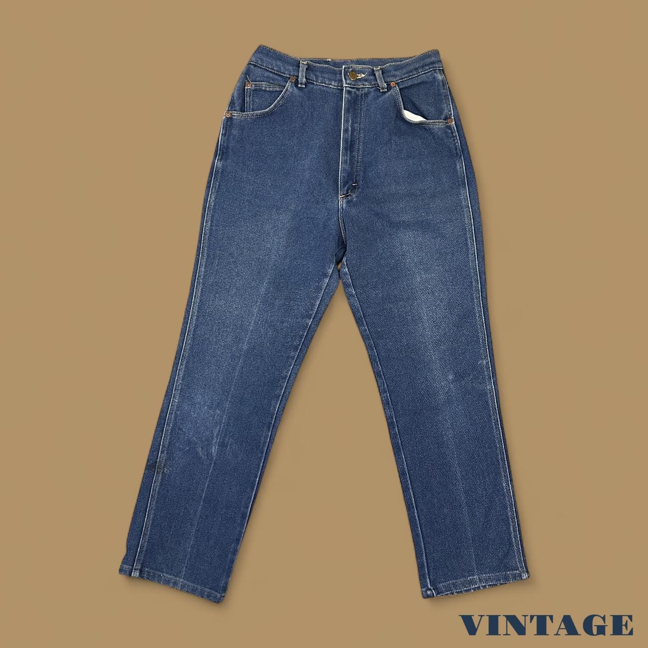 Vintage Lee Straight Leg Boyfriend Jeans Dark Blue W28 L28