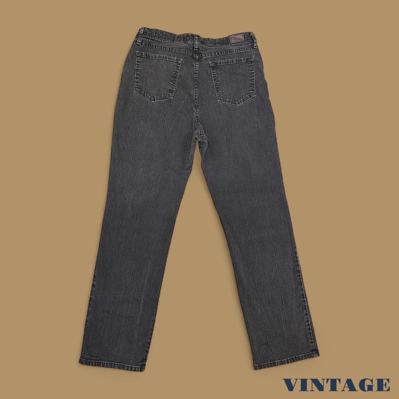 Vintage Lee Straight Leg Boyfriend Jeans Charcoal Black W34 L32
