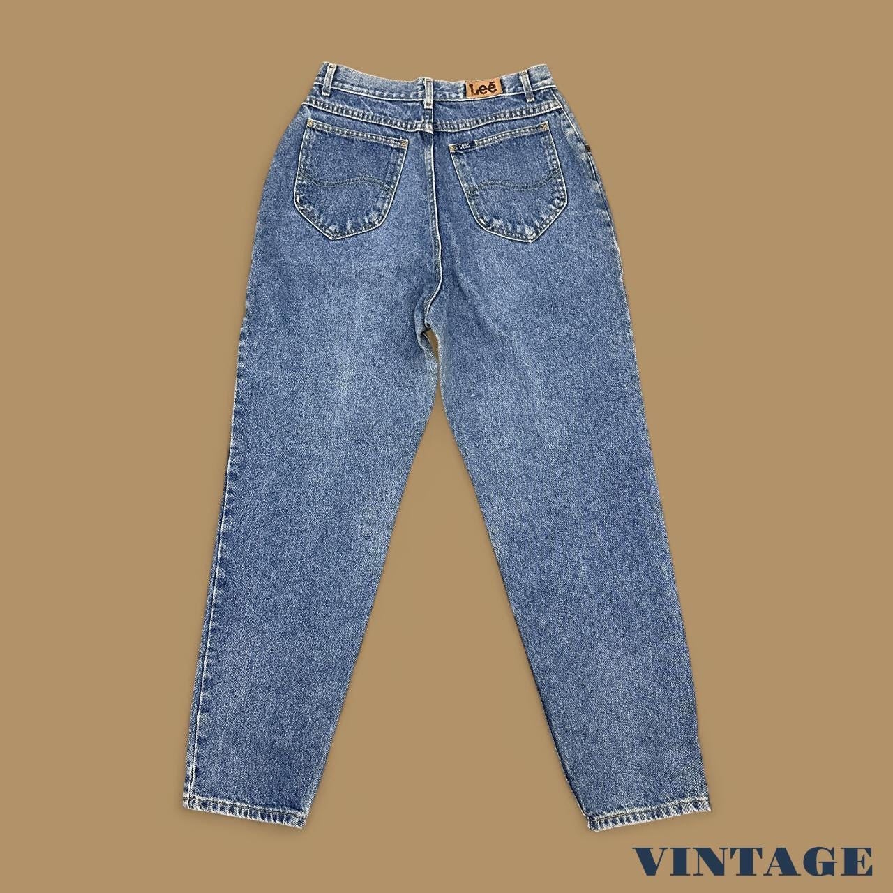 Vintage 90's Lee Tapered Leg Mom Jeans Mid Blue W28 L30