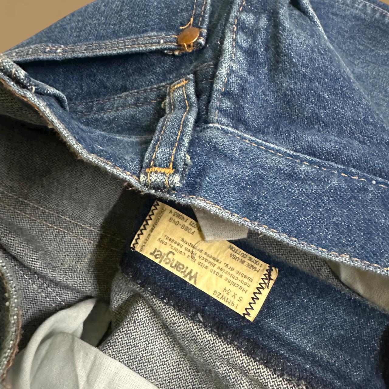 Vintage Wrangler USA Made Straight Leg Boyfriend/Mom Jeans Dark Blue W26 L30