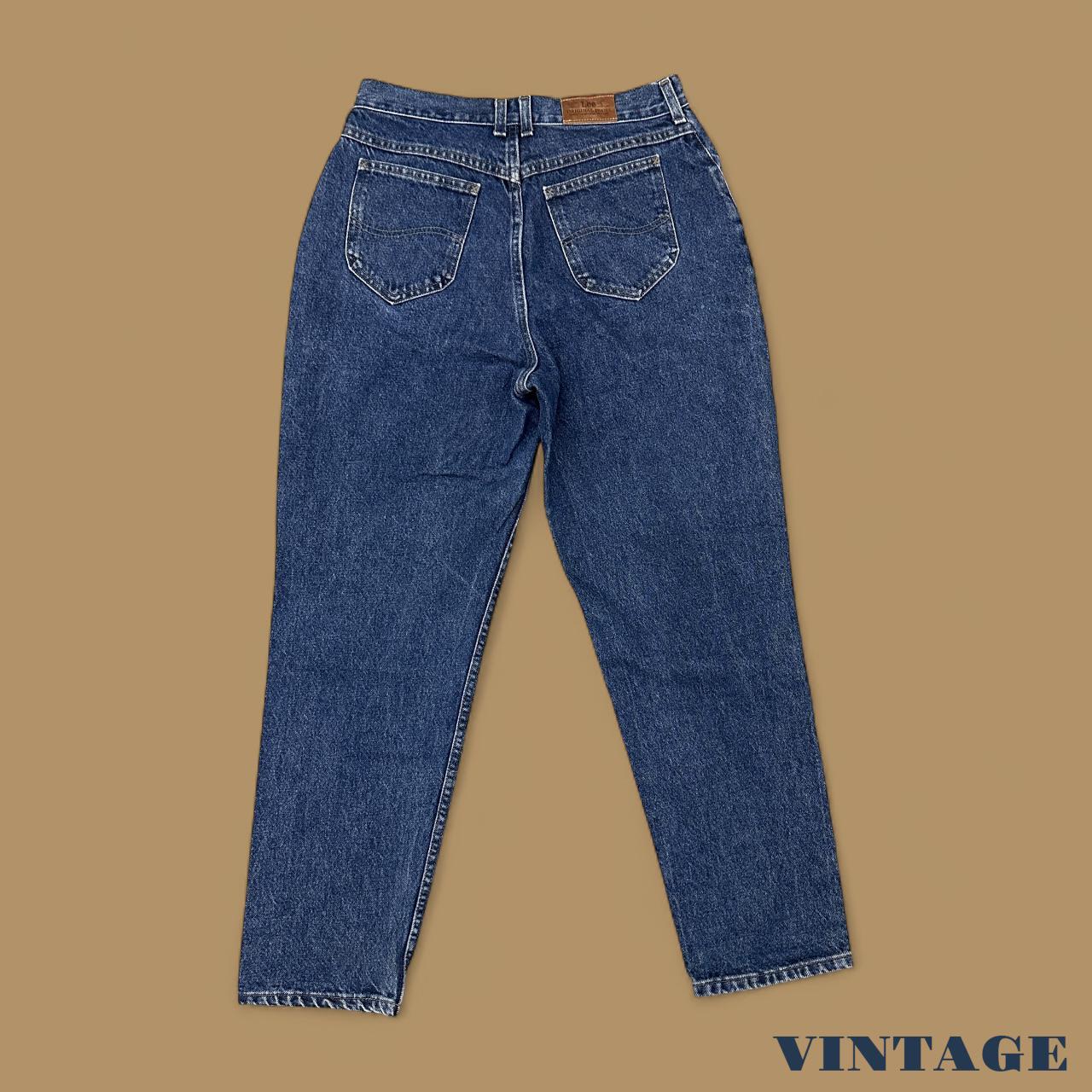 Vintage 90's Lee Tapered Leg Mom Jeans Dark Blue W32 L29
