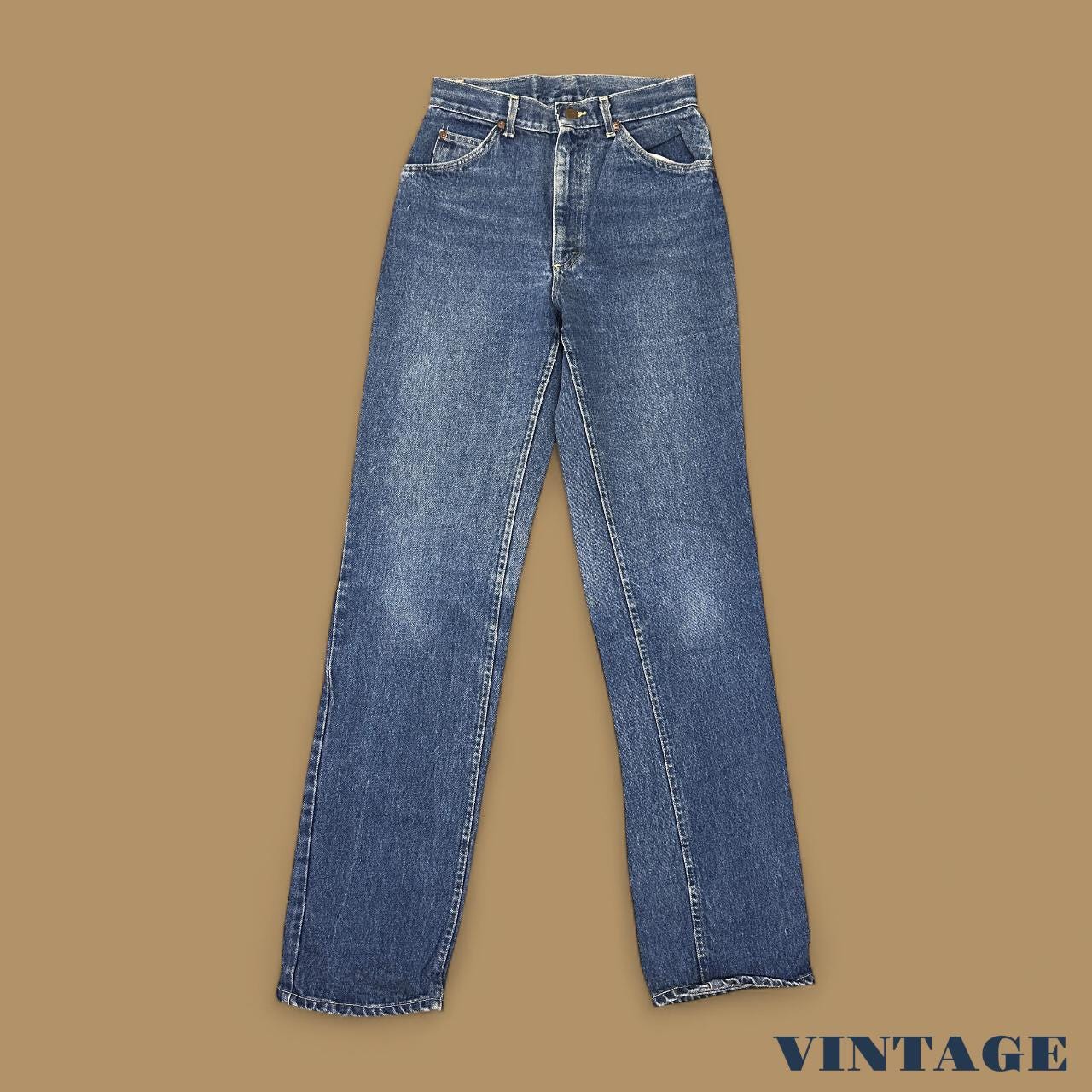 Vintage Lee Straight Leg Boyfriend Jeans Dark Blue W27 L34