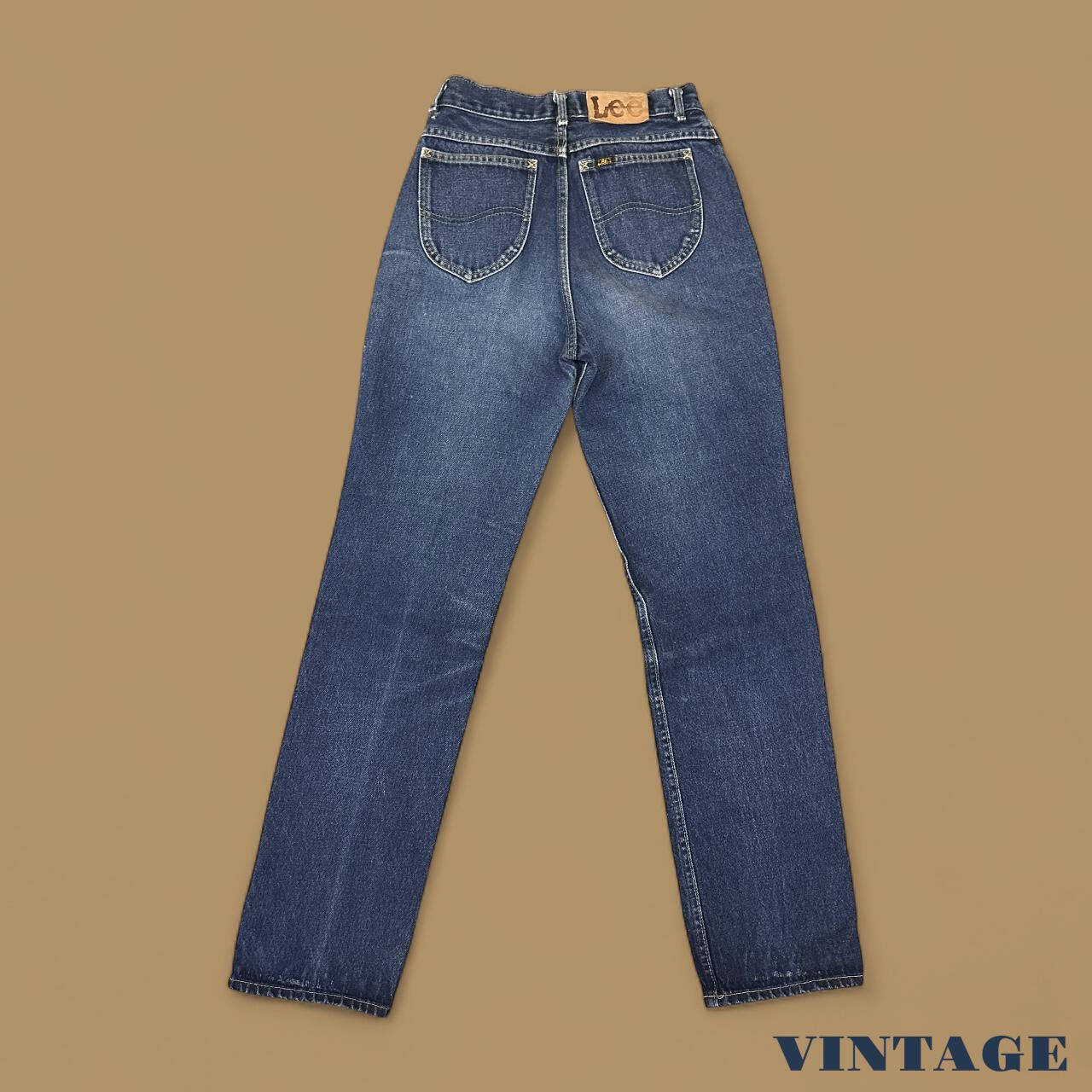 Vintage Lee Straight Leg Boyfriend Jeans Dark Blue W27 L32