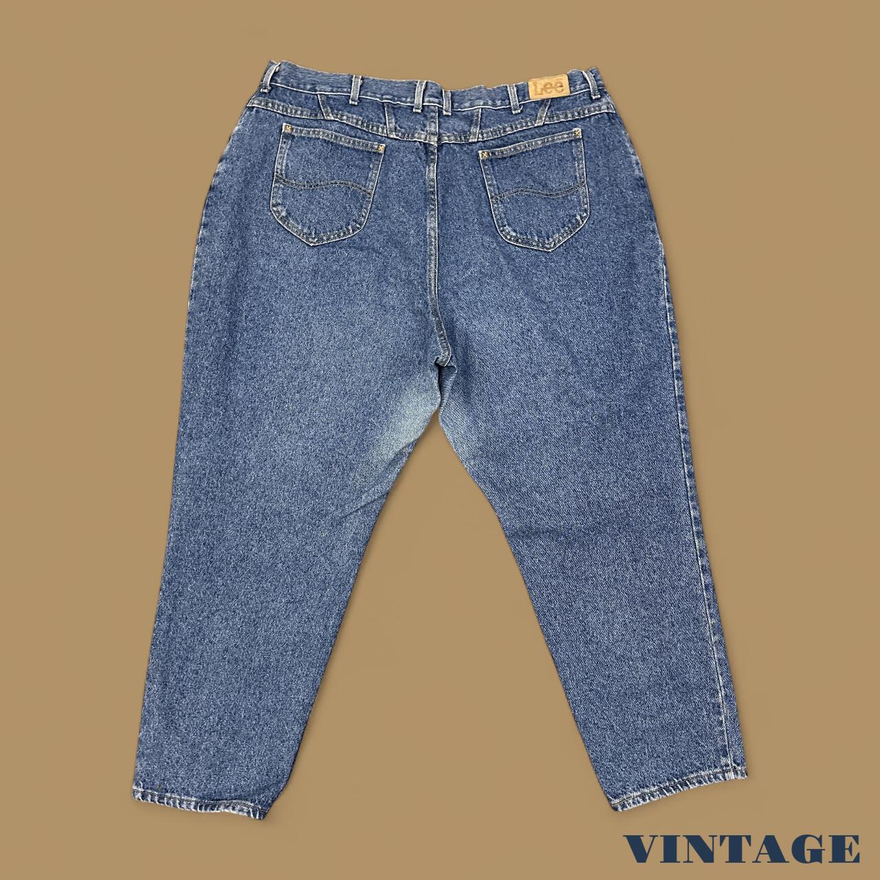 Vintage 90's Lee Tapered Leg Mom Jeans Mid Blue W42 L29