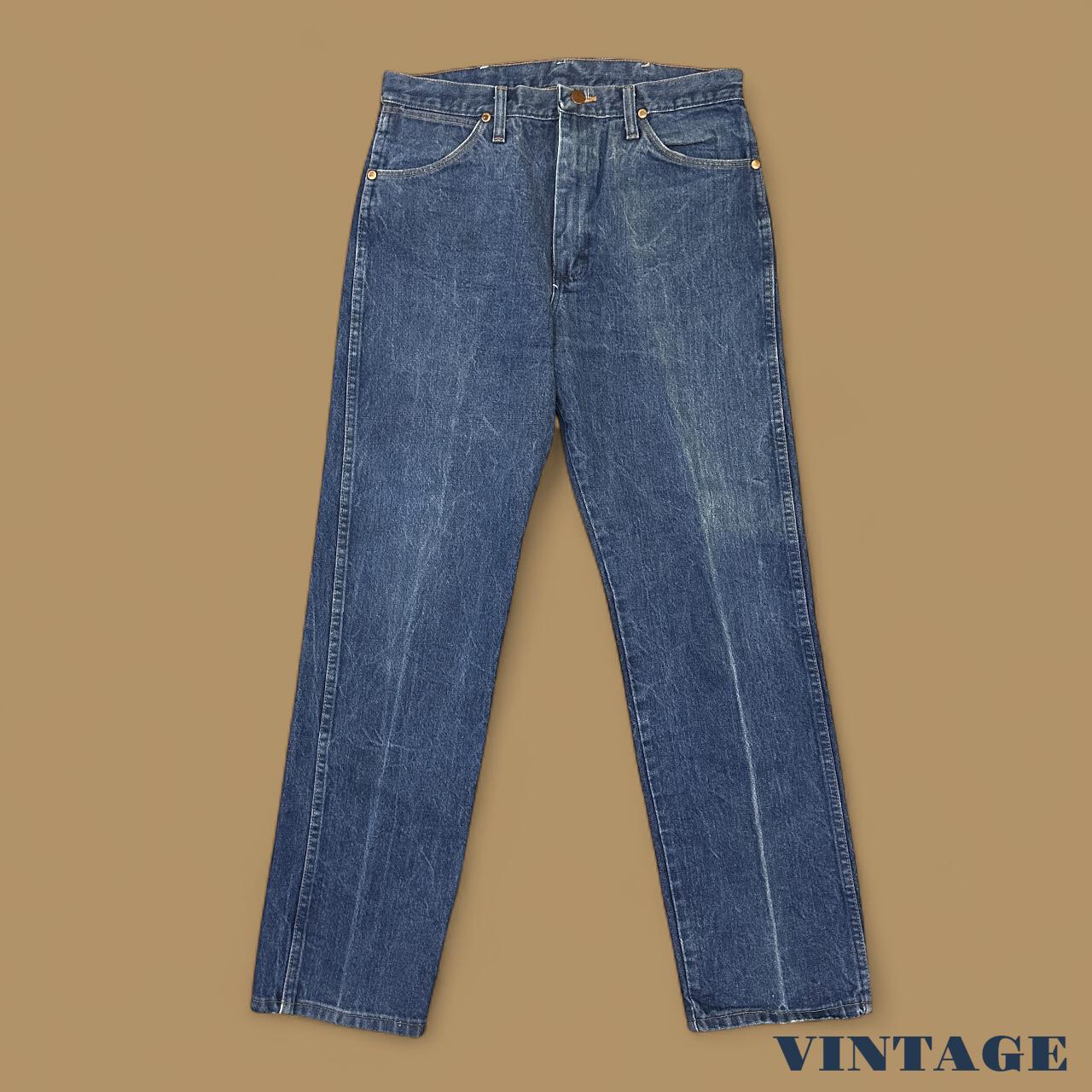 Vintage Wrangler USA Straight Leg Jeans Dark Blue W33 L30