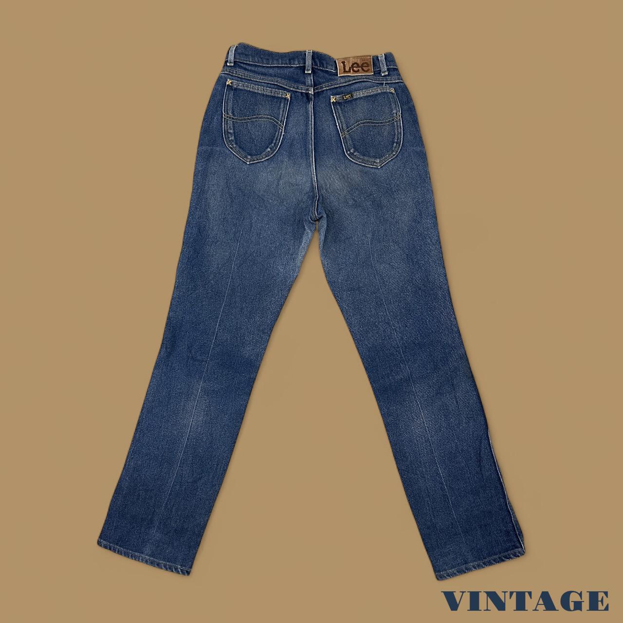Vintage Lee Straight Leg Boyfriend Jeans Dark Blue W30 L34