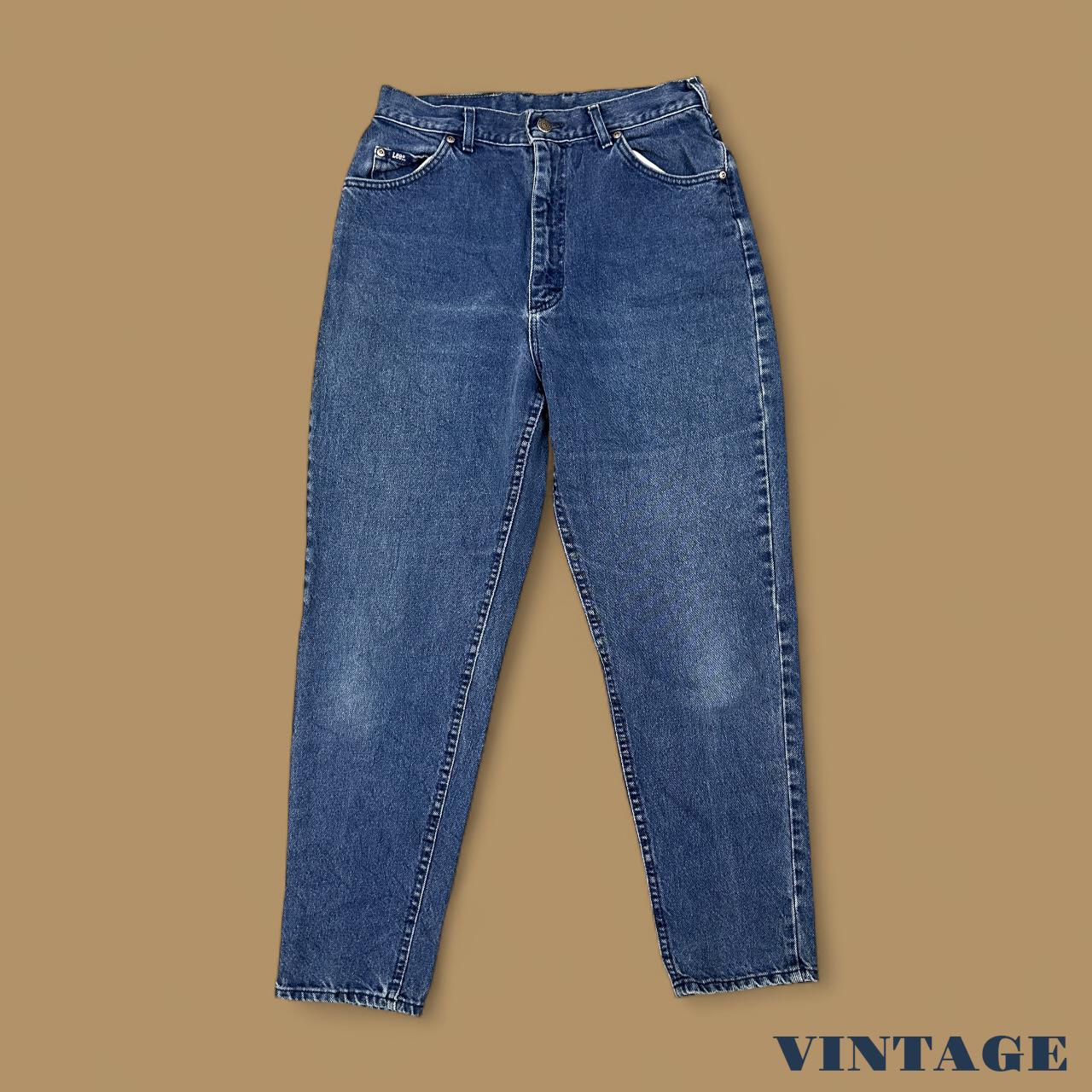 Vintage 90's Lee Tapered Leg Mom Jeans Dark Blue W30 L30
