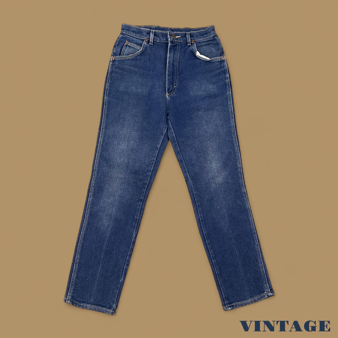 Vintage Lee Straight Leg Boyfriend Jeans Dark Blue W27 L30