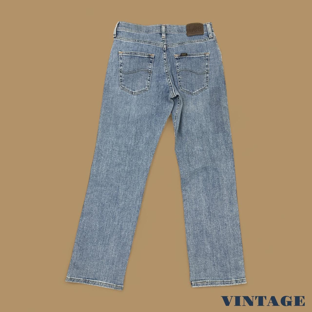 Vintage Lee Straight Leg Boyfriend Jeans Light Blue W30 L30