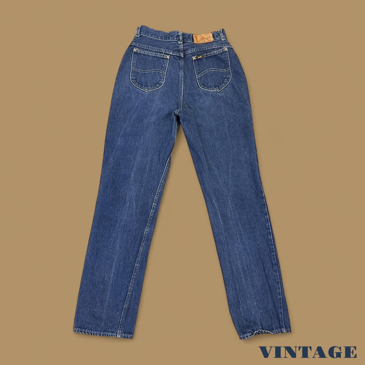 Vintage Lee Straight Leg Boyfriend Jeans Dark Blue W28 L34