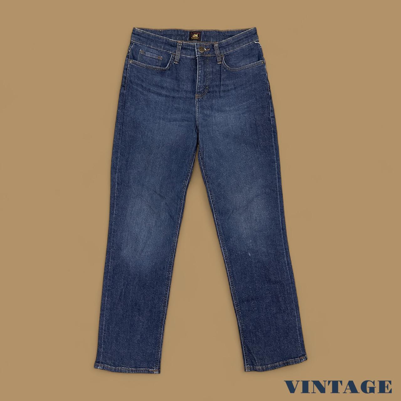 Vintage Lee Straight Leg Boyfriend Jeans Dark Blue W31 L30