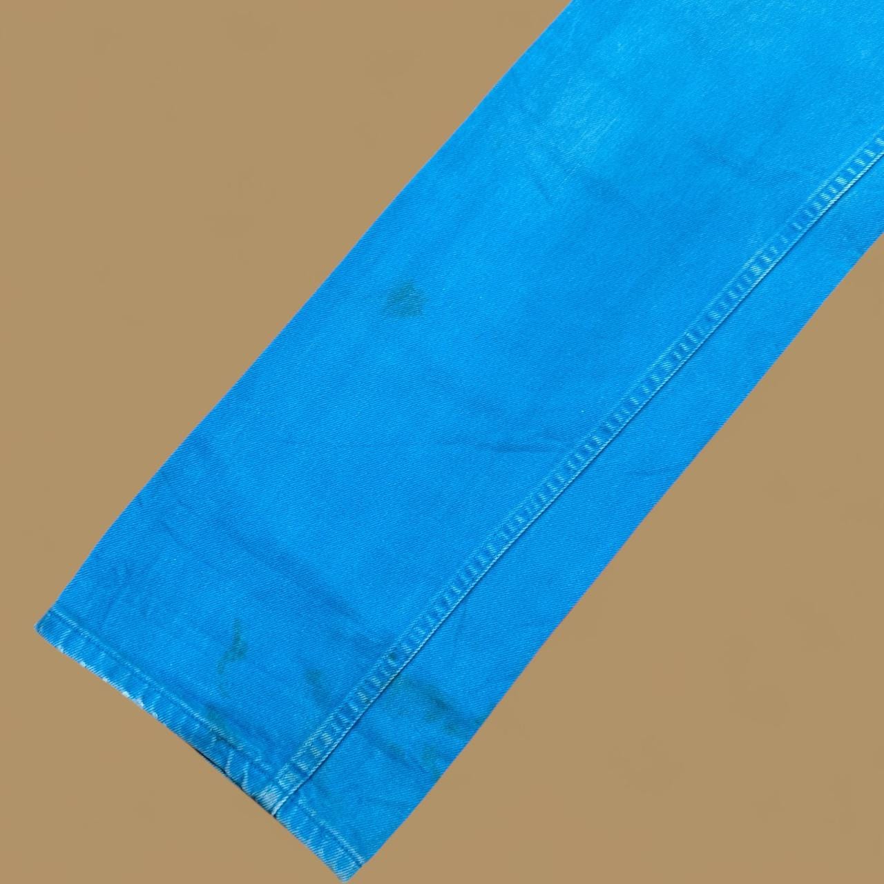 Vintage Wrangler Straight Leg Mom Jeans Teal Blue W29 L34